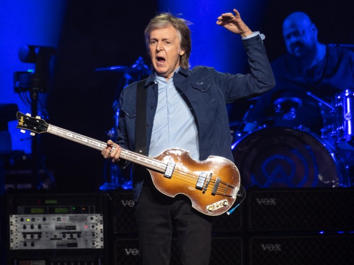 Paul McCartney Onstage.